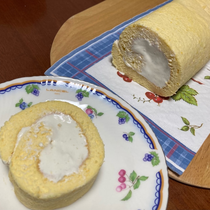 絶品マロンクリームのロールケーキ レシピ 作り方 By ミキサー 楽天レシピ 絶品マロンクリームのロールケーキ レシピ 作り方 By ミキサー 楽天レシピ